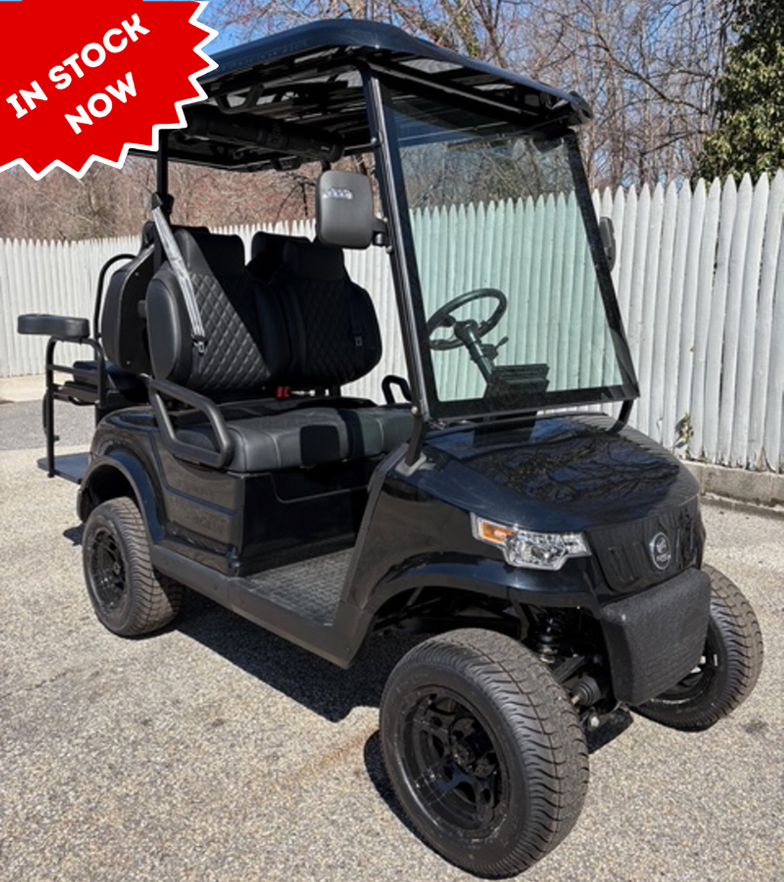 2025 Epic EV E40 Black Lithium 4 Passenger Golf Cart