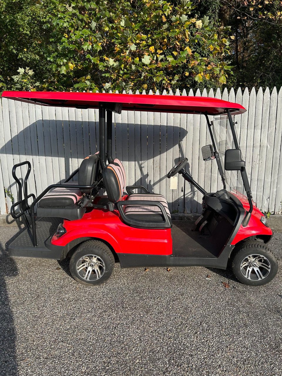 Icon I40 Red 48 Volt Electric 4 Passenger Golf Cart NEW Batteries - Low Mile Icon I40 Red 48 Volt Electric 4 Passenger Golf Cart NEW Batteries - Low Mile