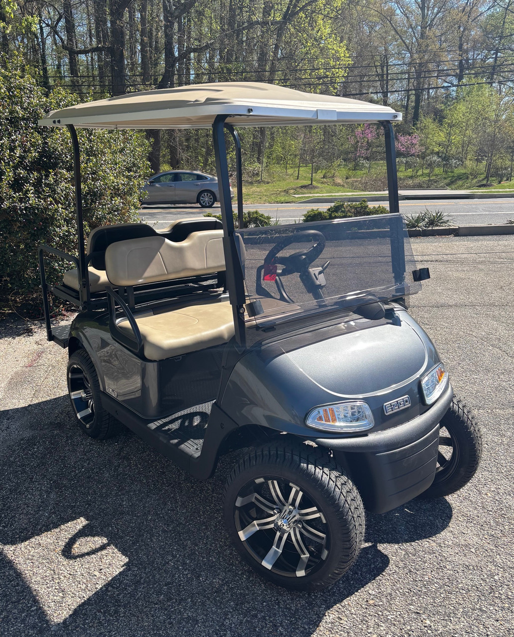 Factory Refurbished 2020 RXV Elite Charcoal 4 Passenger Golf Cart Lithium Electric