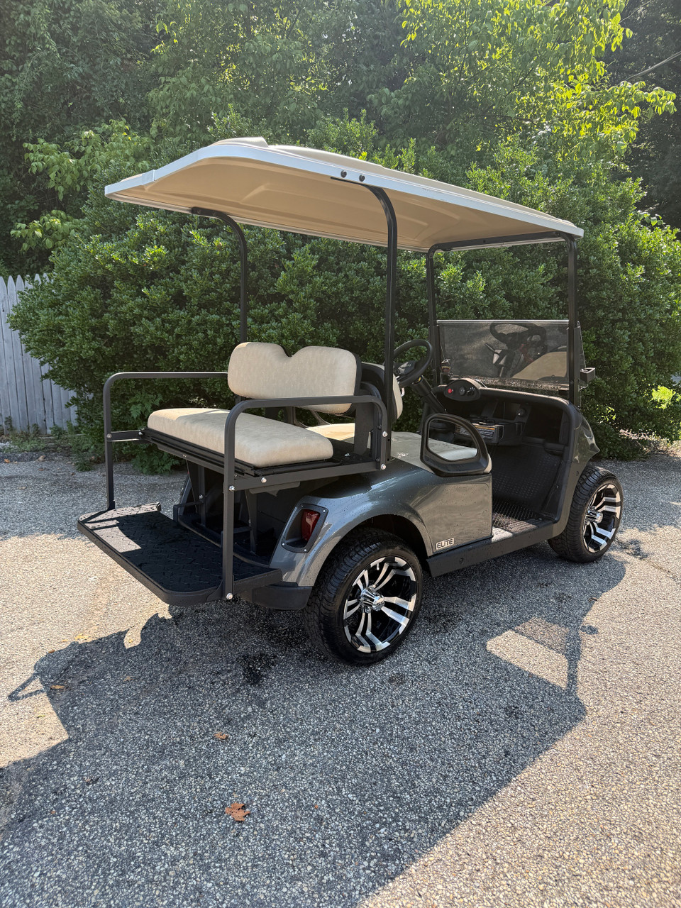 Factory Refurbished 2021 RXV Elite Charcoal 4 Passenger Golf Cart Lithium Electric