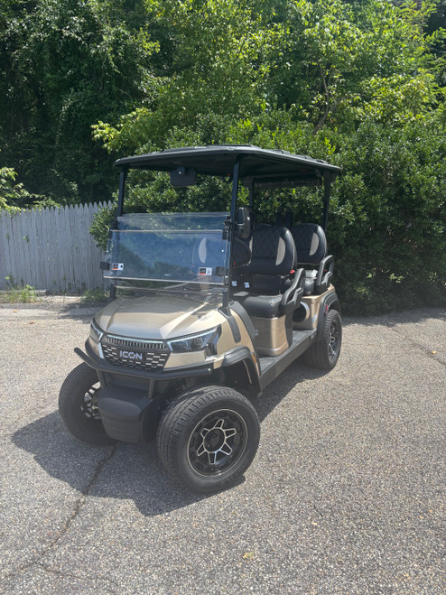 2026 ICON Champagne i60LX Six Seater Lithium Golf Cart