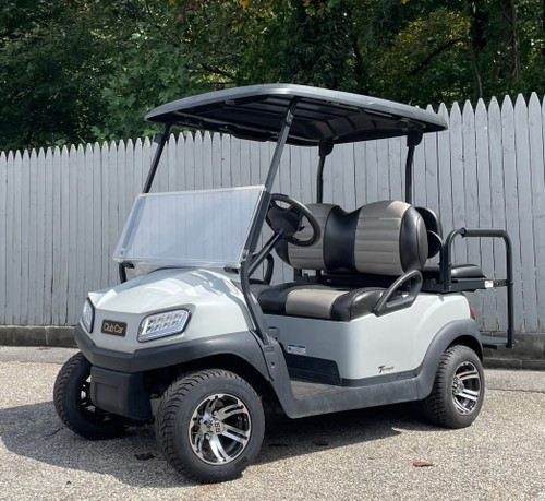 2019 Gray Club Car Tempo 4 Passenger w/ Lights Golf Carts 48 Volt Electric MAG Wheels