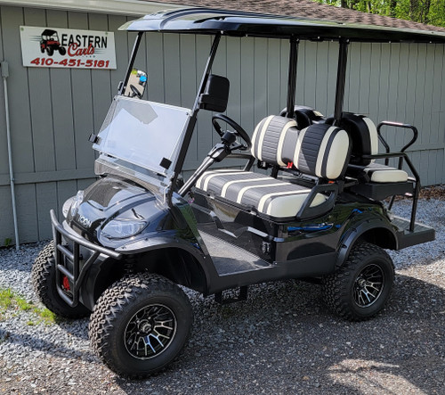 2024 Icon EV i40L Black 2 Tone Seats 48 Volt Lithium Batteries 4 Passenger Golf Cart