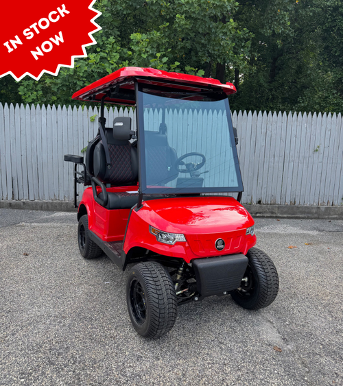 2025 Epic EV E40 Pearl Red Lithium Battery 4 Passenger Golf Cart