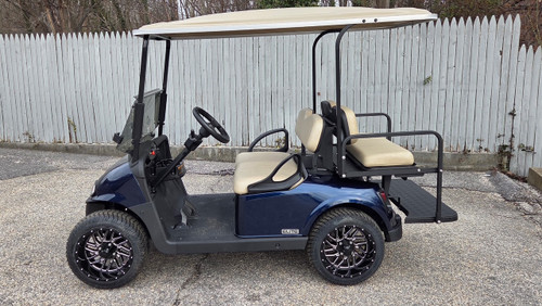 Factory Refurbished 2020 RXV Elite Patriot Blue 4 Passenger Golf Cart Lithium Electric