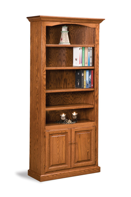 Hoosier Heritage 4 Shelf, 2 Door Bookcase