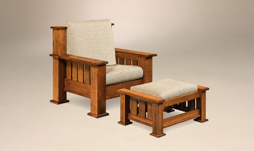 Bunyan Chair shown with Bunyan Footstool