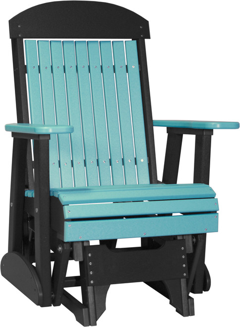Aruba Blue & Black 2' Classic Glider