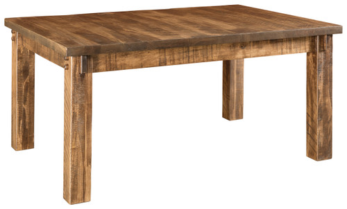 Houston Leg Table - shown in Rough Sawn Brown Maple with FC4200 Almond