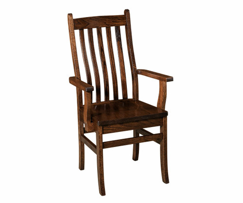 Abe Arm Chair - Shown in Oak with FC-40592 Earthtone