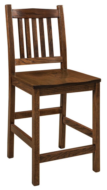 Mission Stationary Bar Stool 