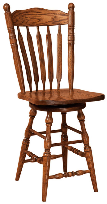 Post Paddle Swivel Bar Stool