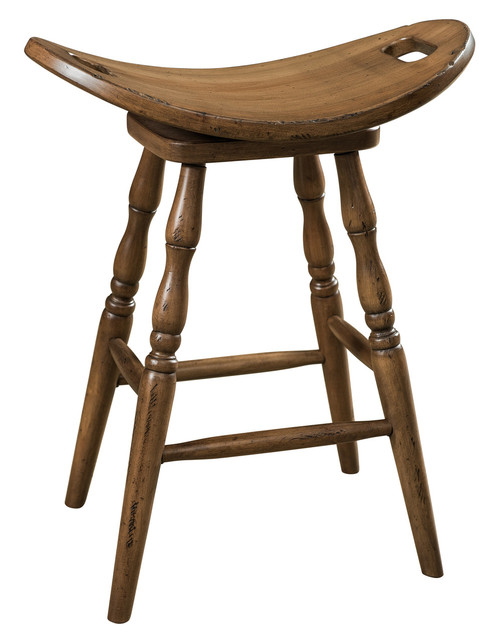 Saddle Swivel Bar Stool