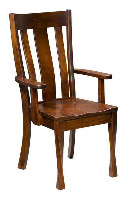Lawson Arm Chair - shown in Brown Maple with Golden Brown Stain 