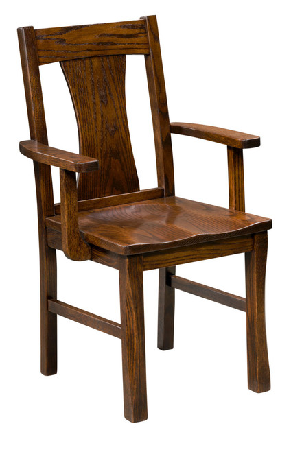 Sheridan Arm Chair - shown in Oak with OCS 226 Coffee Stain