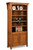 Bridger Mission 4 Shelf, 2 Door Bookcase