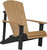Cedar & Black Deluxe Adirondack Chair