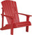 Red  Deluxe Adirondack Chair