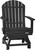 Black Adirondack Swivel Chair Dining Height