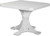 White 41" Square Table Dining Height