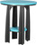 Aruba Blue & Black Balcony Table