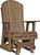 Antique Mahogany 2' Adirondack Glider