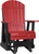 Red & Black 2' Adirondack Glider