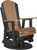 Cedar & Black  Adirondack Glider