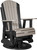 Weatherwood & Black  Adirondack Glider