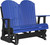 Blue & Black 4' Adirondack Glider