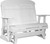 White 4' Classic Glider 