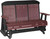 Cherrywood & Black 5' Classic Glider