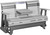 Dove Gray & Slate  5' Plain Glider