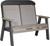 Weatherwood & Black  4' Classic Bench