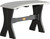 Dove Gray & Black 28" Table Bench