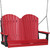 Red & Black 4' Adirondack Swing