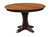 Ellis Pedestal Table - shown in Quarter Sawn White Oak with OCS 117 MIchael's (top), OCS 230 Onyx with Rub Through (base)