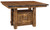 Houston Cabinet Table - shown in Rustic Rough Sawn Brown Maple with FC42000 Almond 