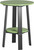 Lime Green & Black 28" Deluxe End Table