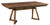 Venice Trestle Table - shown in Rustic Cherry with Earthtone Finish 