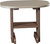 Weatherwood & Chestnut Brown End Table 