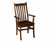 Abe Arm Chair - Shown in Oak with FC-40592 Earthtone