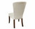 Bailey Side Chair Back Detail - shown in Brown Maple with FC-42000 Almond, C2-34 Melody Fabric