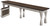 Lexington Bench - Shown in Brown Maple with FC-15743 Briar Top and FC-11434 Driftwood Base
