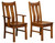 Beaumont Arm Chair (left) & Beaumont Side Chair (right)