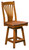 Concord II Swivel Bar Stool with optional footrest