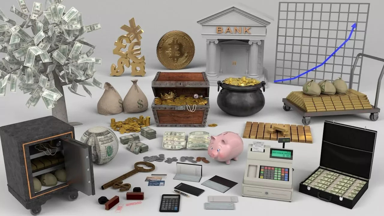 C4Depot 3D Model Collection for Cinema 4D: Money Mega Pack - video thumbnail image