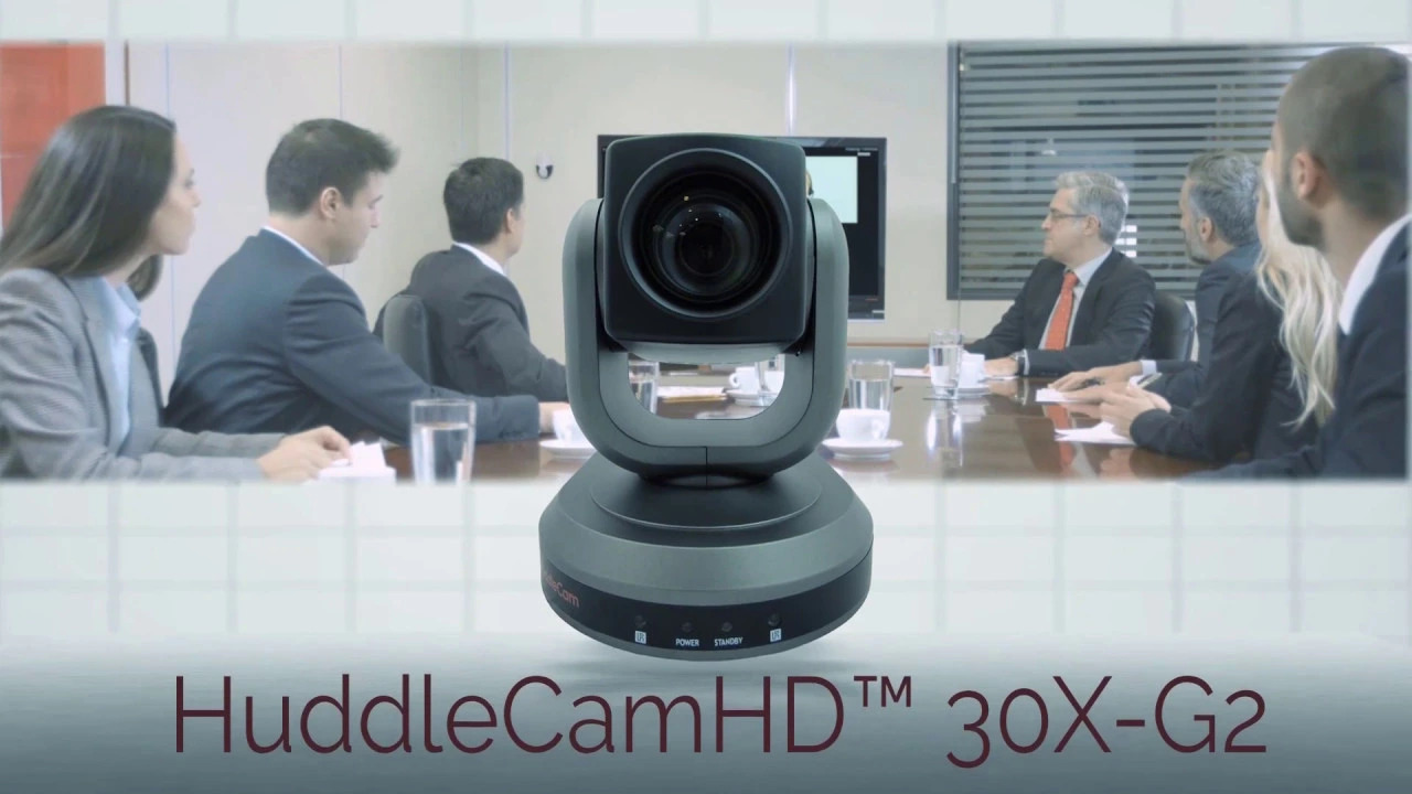 HuddleCamHD 30X Gen2 Conferencing Camera (white) - video thumbnail image