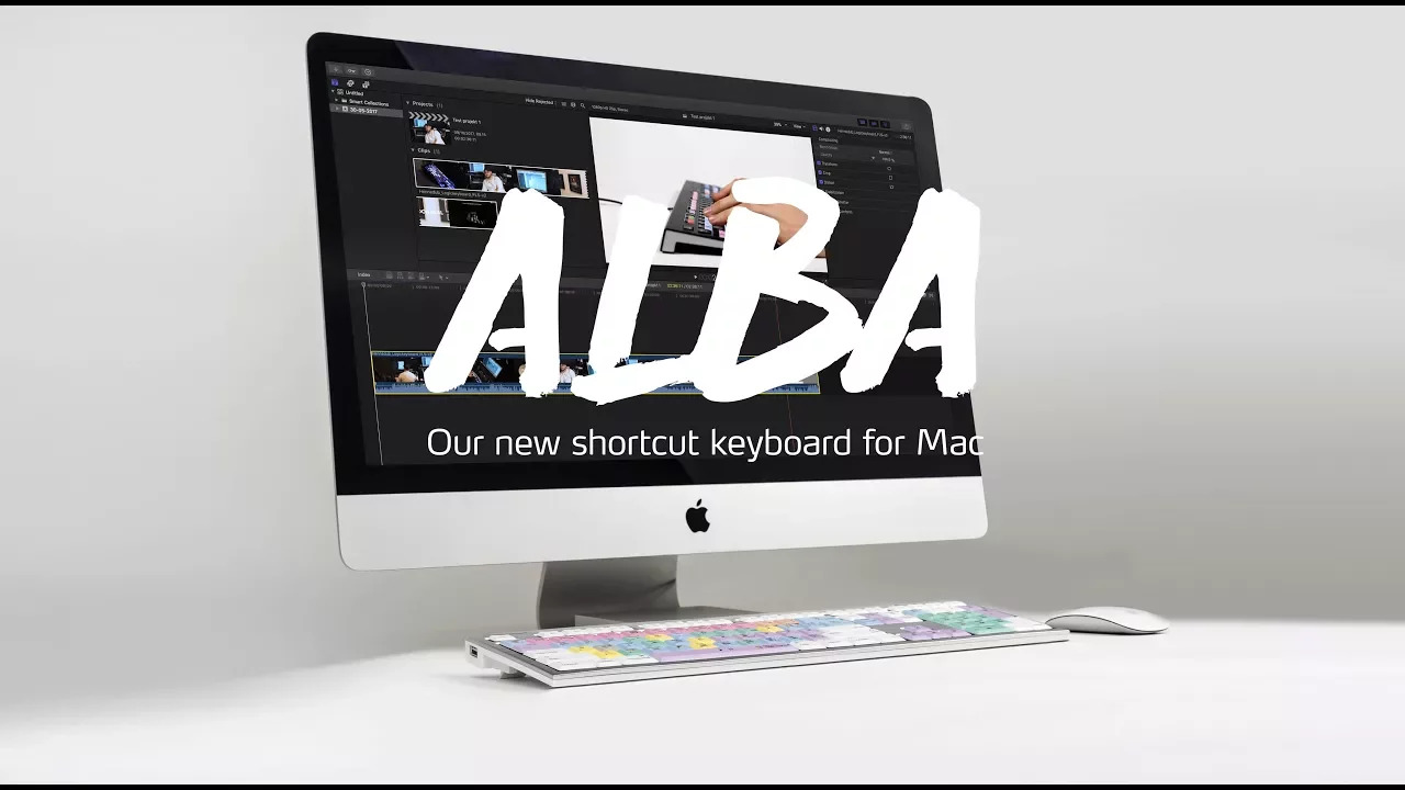 Logickeyboard ALBA Series - Avid Media Composer - Mac US Keyboard - video thumbnail image