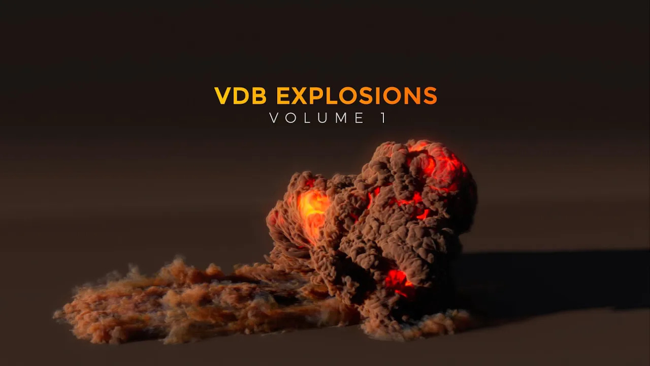 Pixel Lab VDB Explosions Pack Volume 1: Animated - video thumbnail image